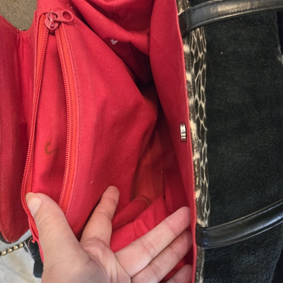 vintage Kate Spade shoulder bag with animal print faux fur - Picture 6 of 6